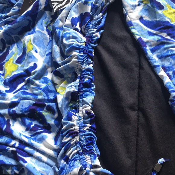 Dana Buchman Clmatis blue scoop neck with pull tie up side. Brand New Large - Picture 8 of 11